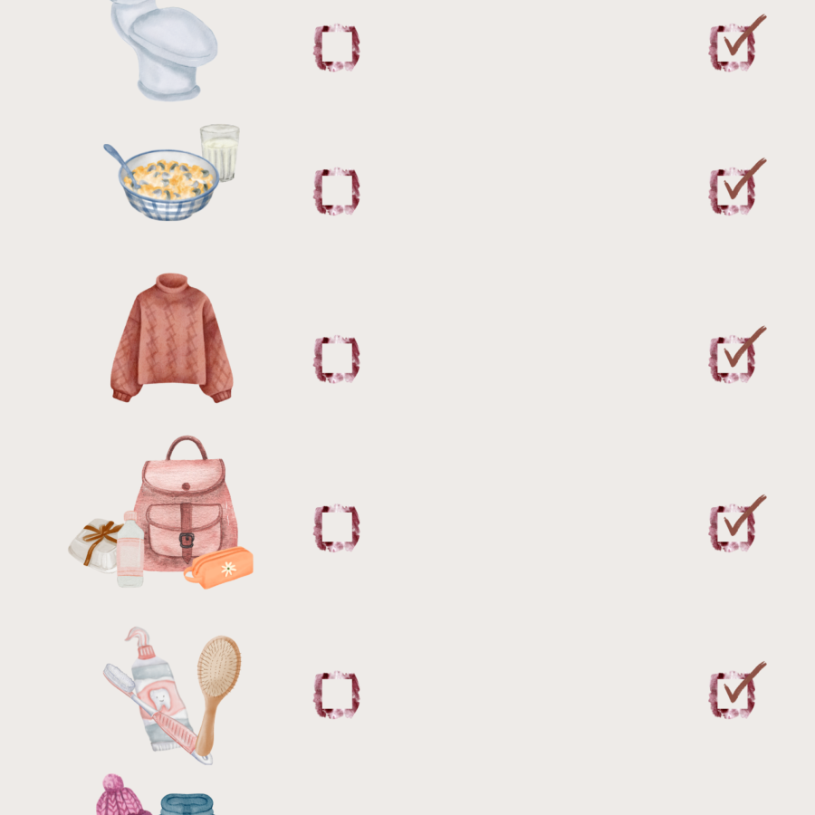 Daily routines 3-in-1 | printable for girls