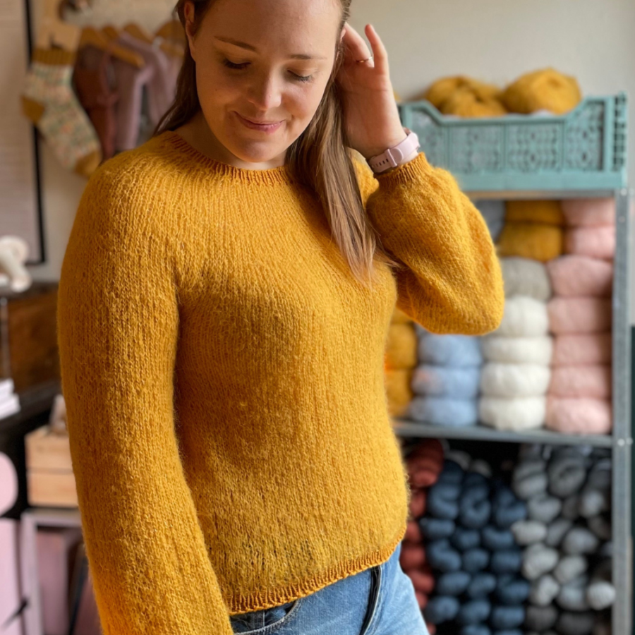 Flowery Sweater My Size Knitting Pattern