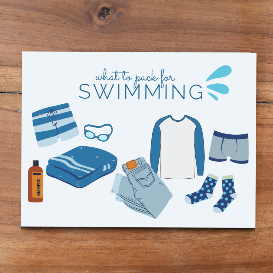 What to pack for SWIMMING